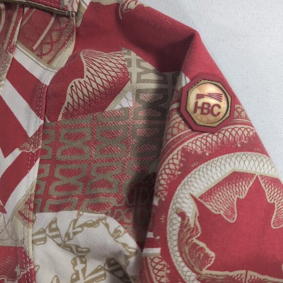 HBC Hudson's Bay Olympics Team Canada Full Zip Hoodie Sweater M Red Beijing 2008 - Picture 5 of 16